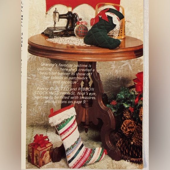 Craft Book “Ideas From Granny’s Christmas Cupboard” Patterns Instructions Makes - Picture 12 of 13